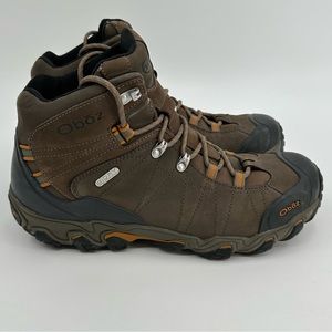 Oboz Mens Bridger Mid BDry Waterproof Hiking Boots- Sudan Brown size 11.5